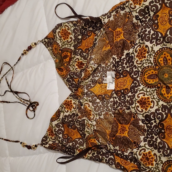 Milly Silk Halter Top - Picture 4 of 6